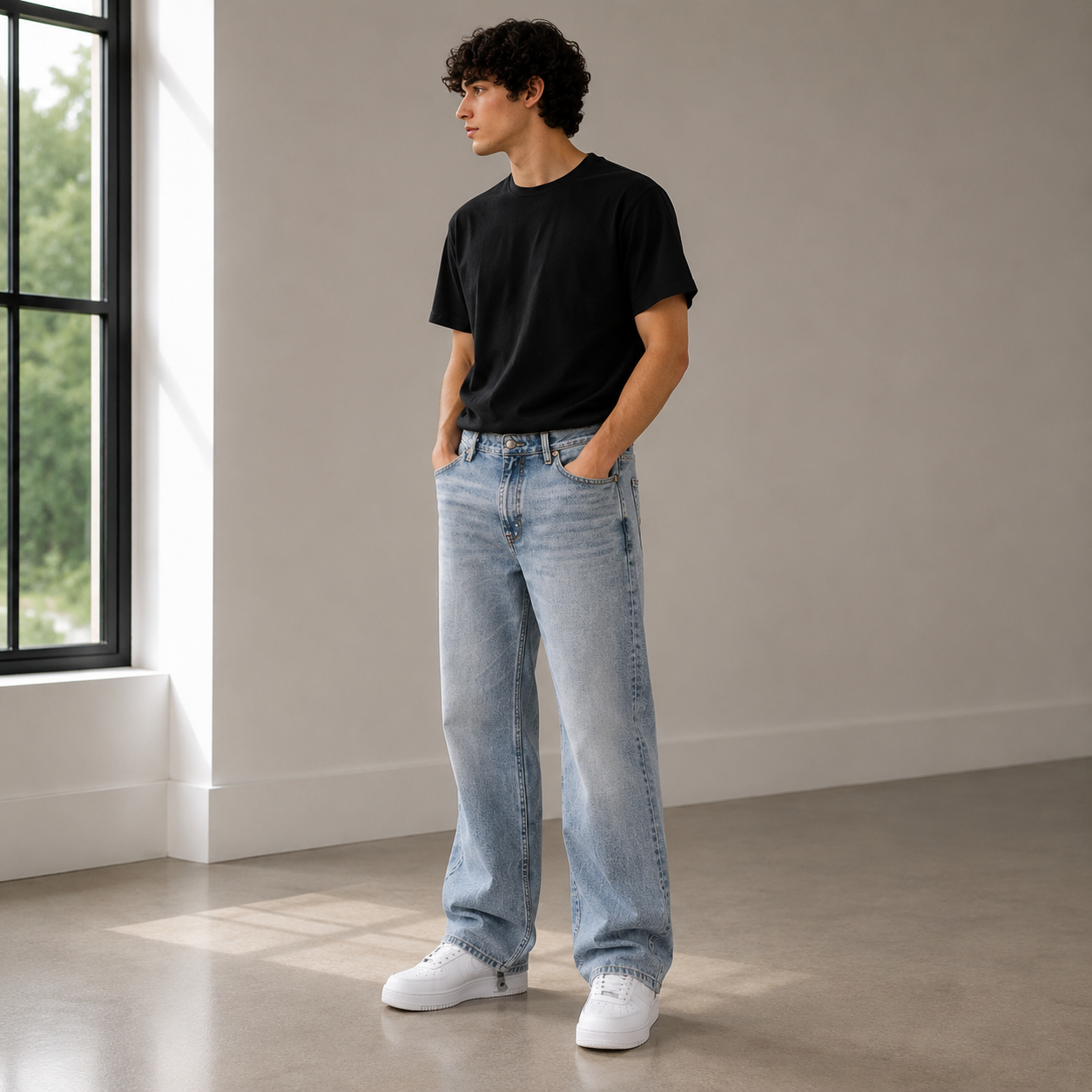 Baggy Fit Unisex Jeans – Size 30 | Relaxed Streetwear Denim Pants