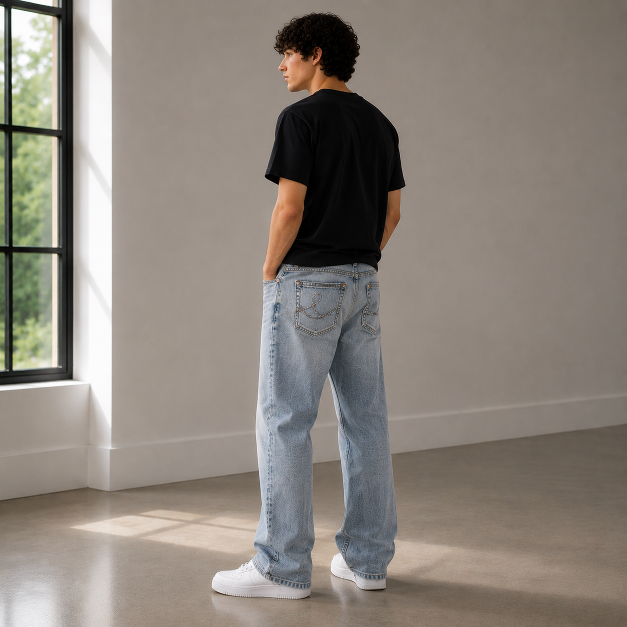 Baggy Fit Unisex Jeans – Size 30 | Relaxed Streetwear Denim Pants