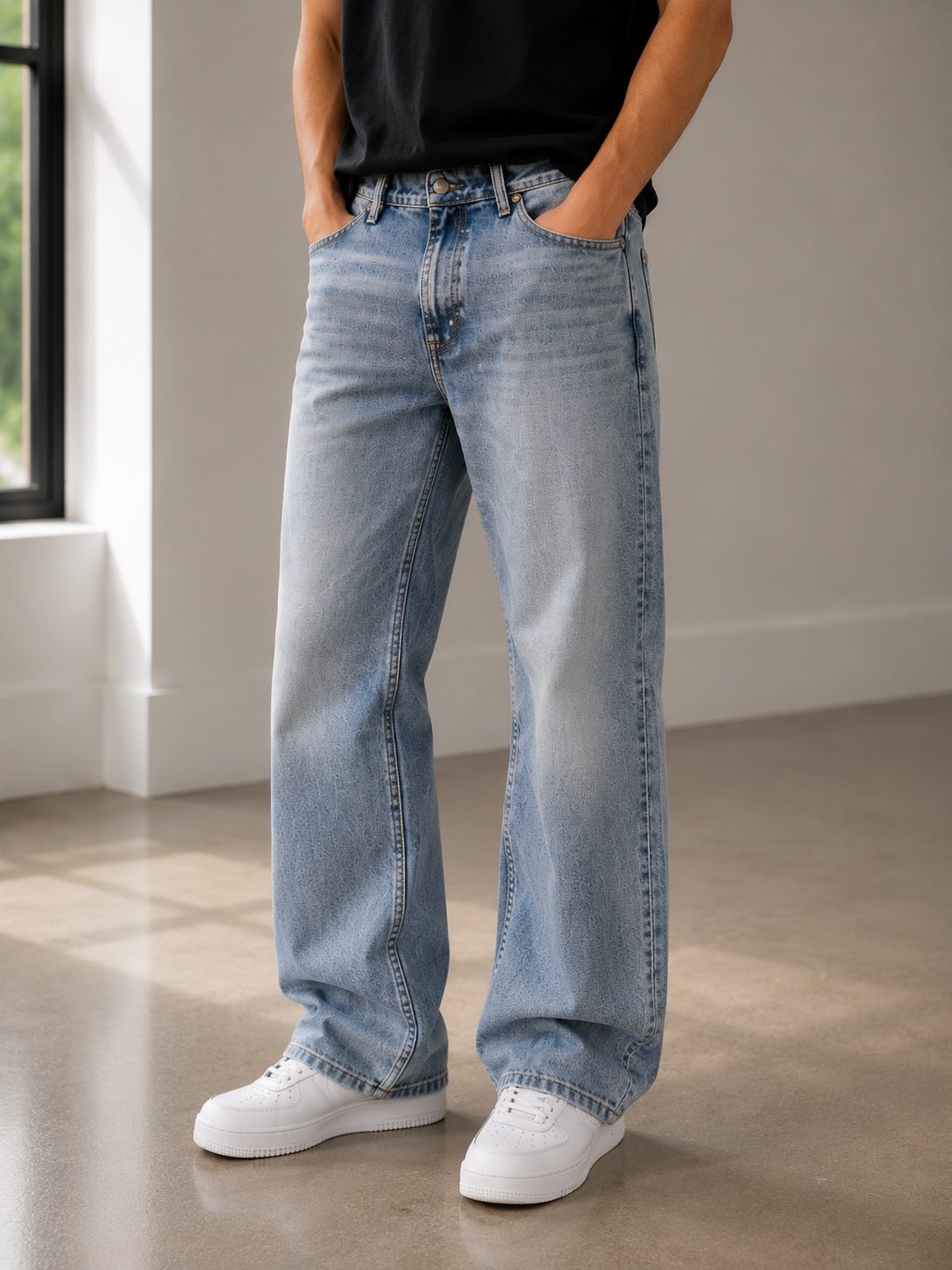 Baggy Fit Unisex Jeans – Size 30 | Relaxed Streetwear Denim Pants