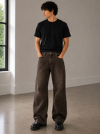 Baggy Fit Unisex Jeans – Size 34 | Relaxed Streetwear Denim Pants