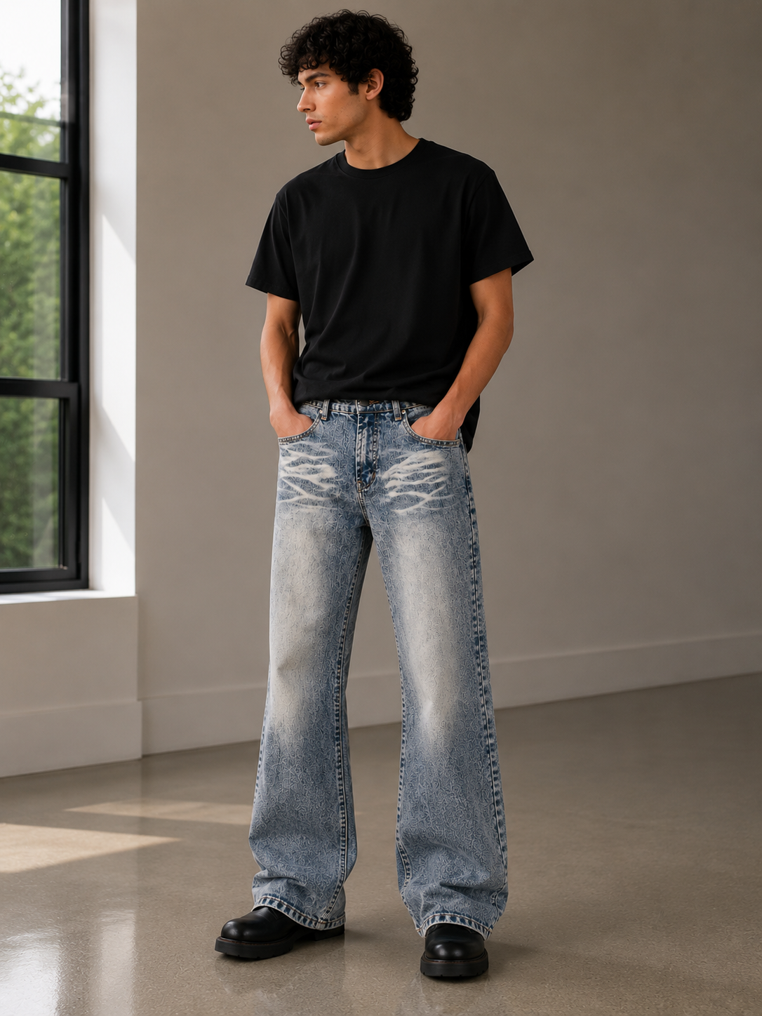 Y2K Retro Baggy Bootcut Unisex Jeans – Size 28 | Vintage Streetwear Denim Pants