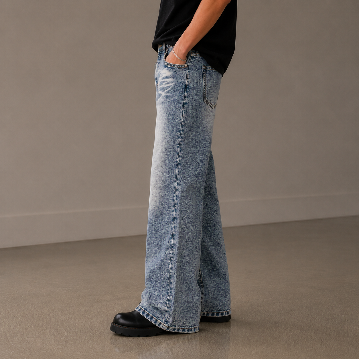 Y2K Retro Baggy Bootcut Unisex Jeans – Size 28 | Vintage Streetwear Denim Pants