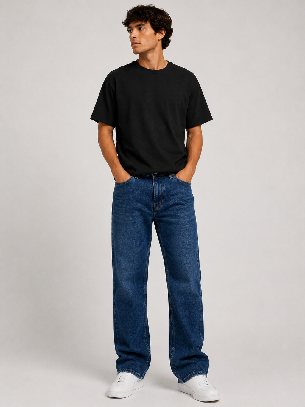 Baggy Fit Unisex Jeans – Size 38 | Relaxed Streetwear Denim Pants