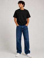 Baggy Fit Unisex Jeans – Size 38 | Relaxed Streetwear Denim Pants