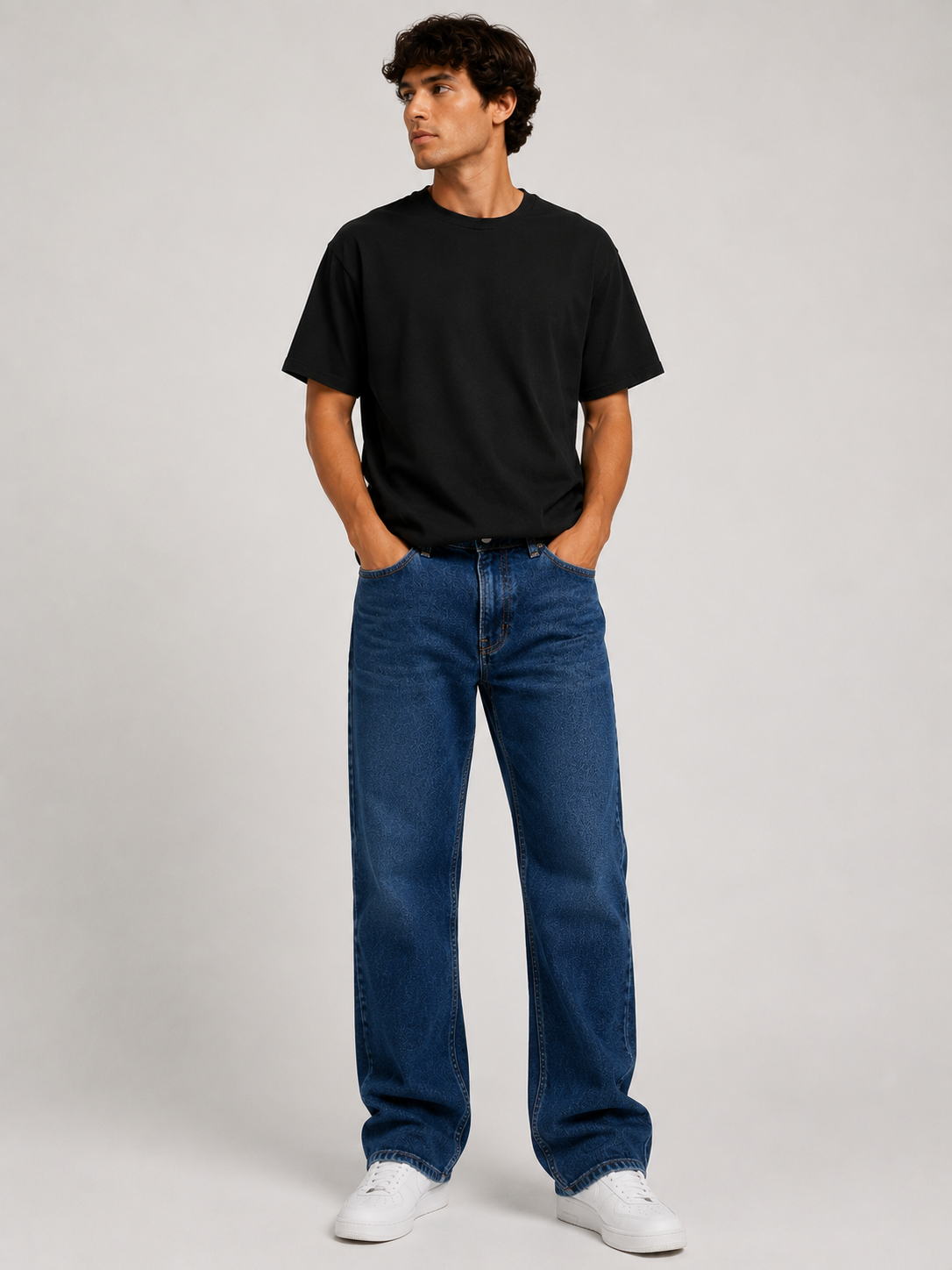 Baggy Fit Unisex Jeans – Size 38 | Relaxed Streetwear Denim Pants