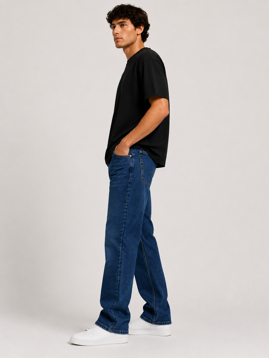 Baggy Fit Unisex Jeans – Size 38 | Relaxed Streetwear Denim Pants