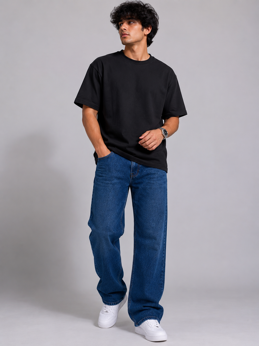 Baggy Fit Unisex Jeans – Size 38 | Relaxed Streetwear Denim Pants