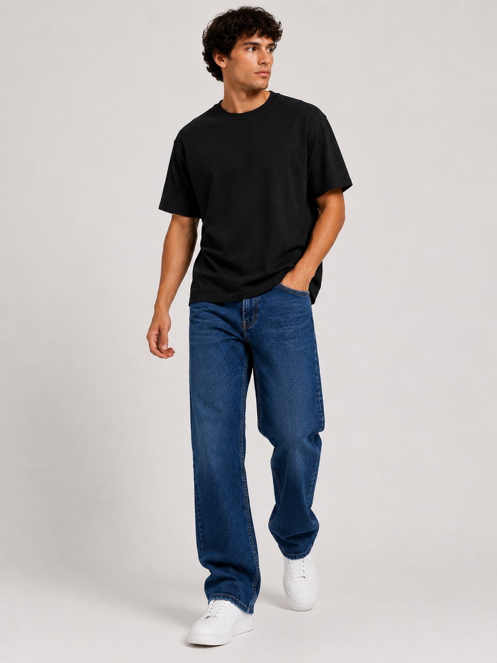 Baggy Fit Unisex Jeans – Size 38 | Relaxed Streetwear Denim Pants