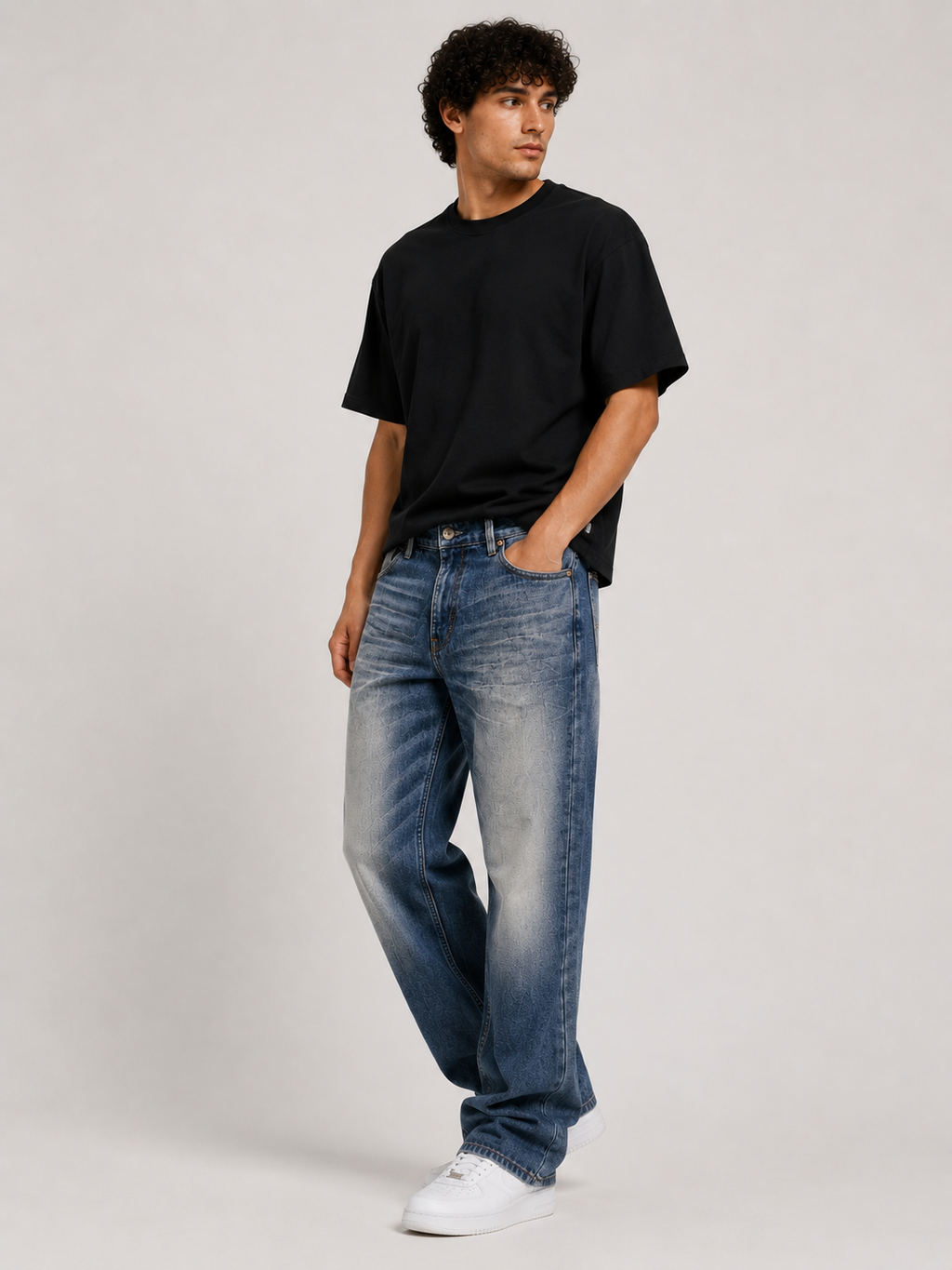Baggy Fit Unisex Jeans – Size 40 | Oversized Streetwear Denim Pants