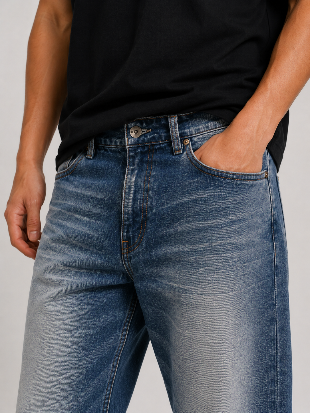 Baggy Fit Unisex Jeans – Size 40 | Oversized Streetwear Denim Pants