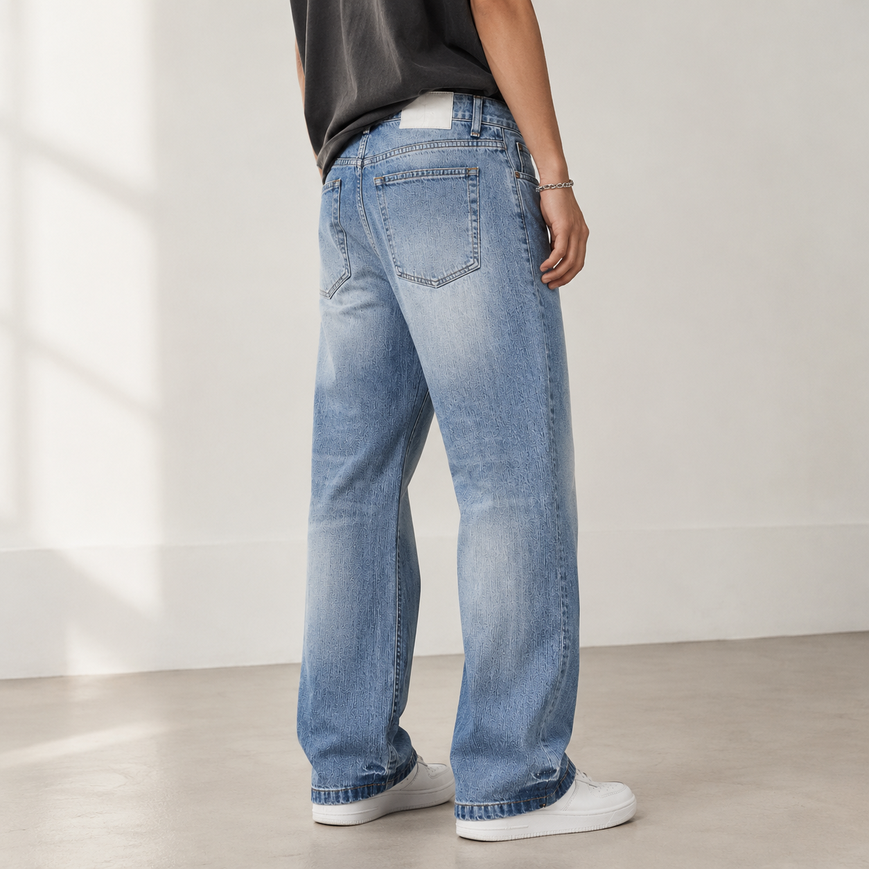 Wide Leg Baggy Fit Unisex Jeans – Size 32 | Relaxed Oversized Denim Pants