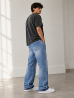 Wide Leg Baggy Fit Unisex Jeans – Size 32 | Relaxed Oversized Denim Pants