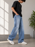 Wide Leg Baggy Fit Unisex Jeans – Size 32 | Relaxed Oversized Denim Pants