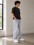 Wide Leg Baggy Fit Unisex Jeans – Size 32 | Relaxed Streetwear Denim Pants