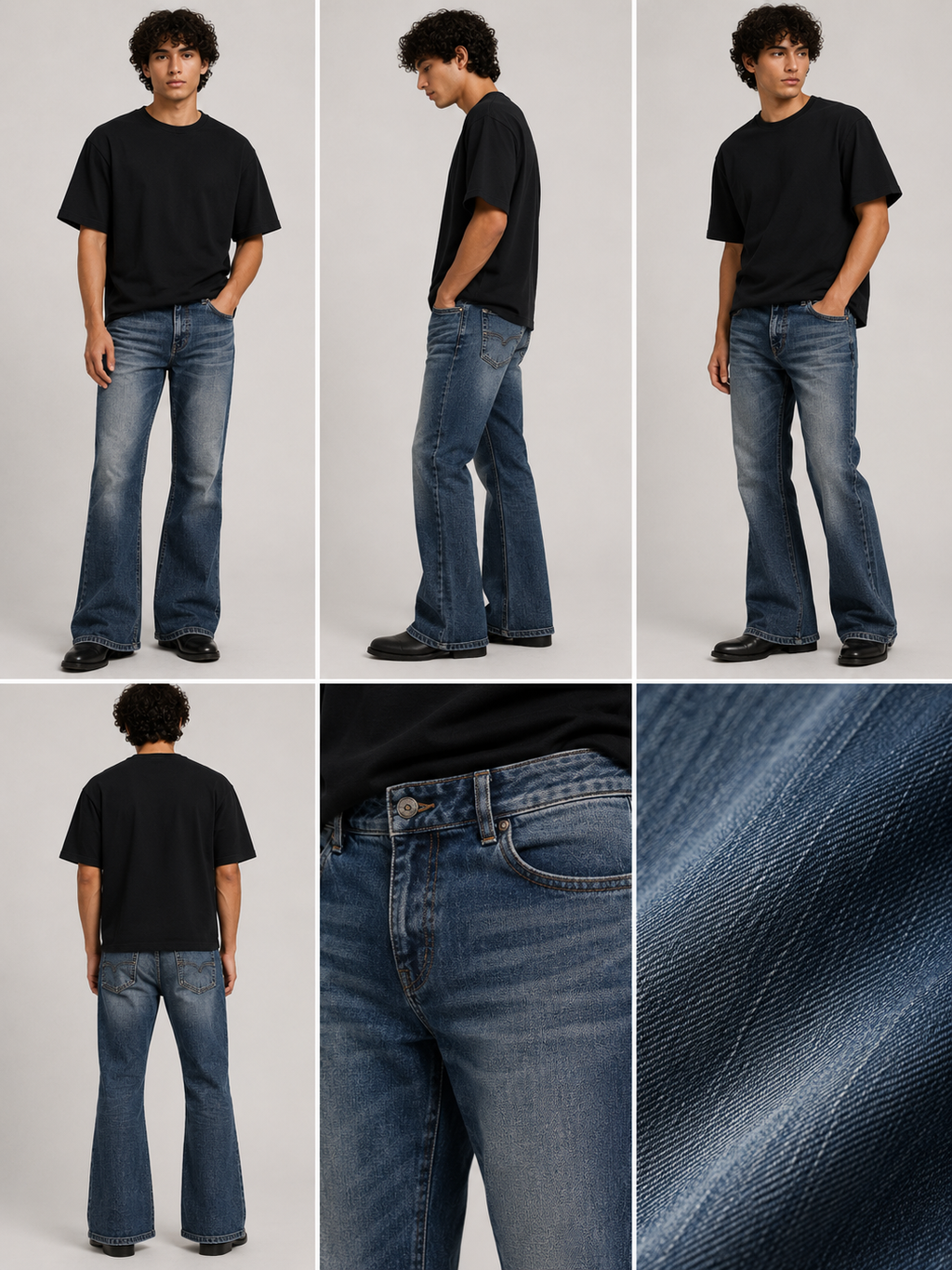 Wide Leg Unisex Jeans – Size 30 | Relaxed Streetwear Denim Pants