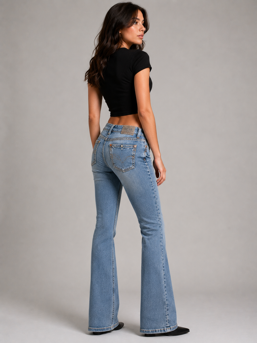 Wide Leg Baggy Fit Girly Jeans – Size 28 | Trendy Y2K Denim Pants
