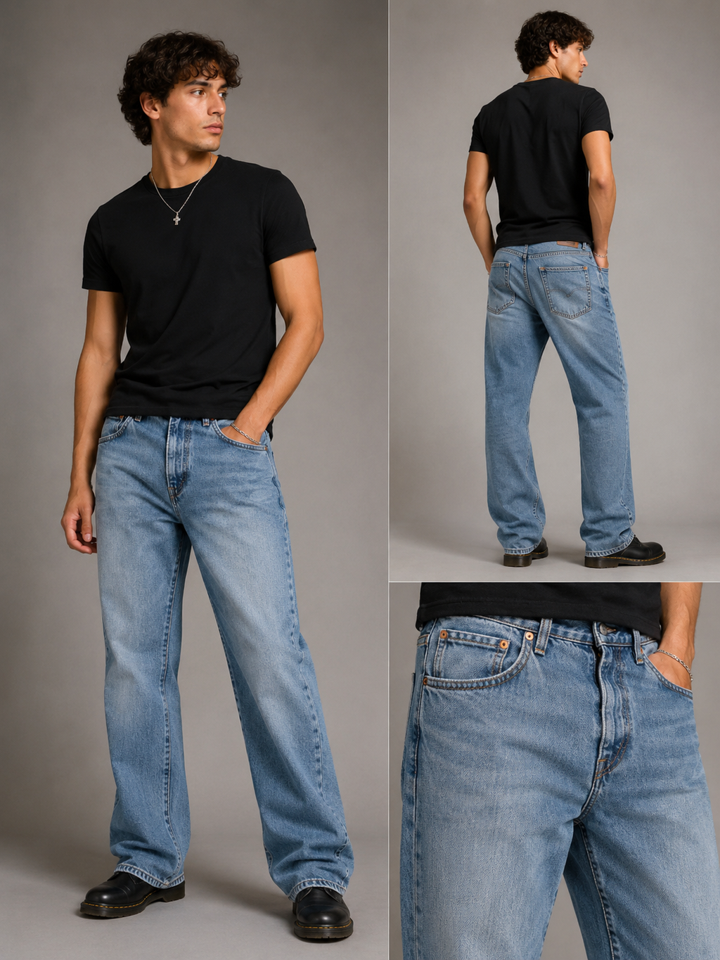 Baggy Fit Unisex Jeans – Size 32 | Relaxed Streetwear Denim Pants