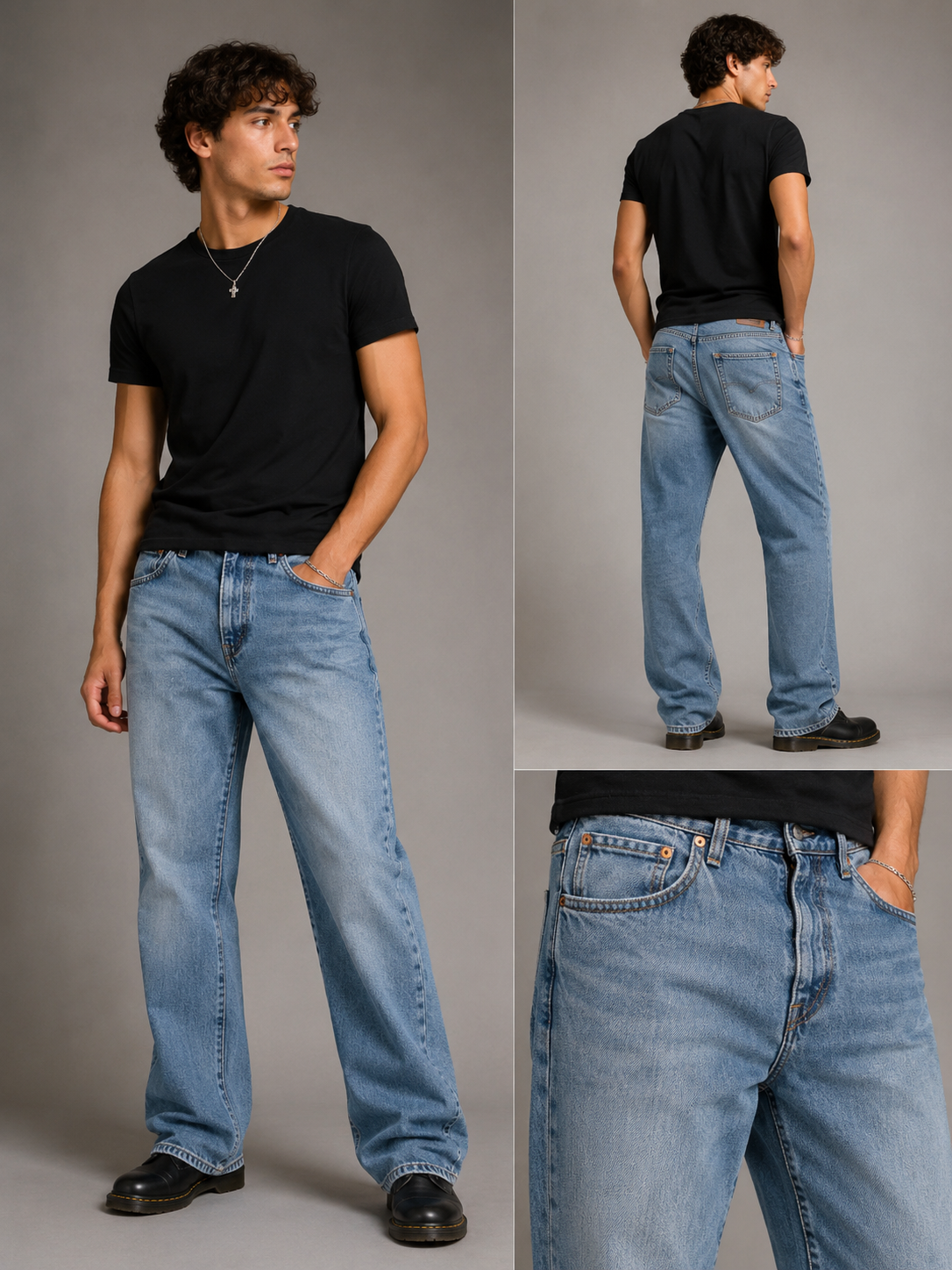 Baggy Fit Unisex Jeans – Size 32 | Relaxed Streetwear Denim Pants