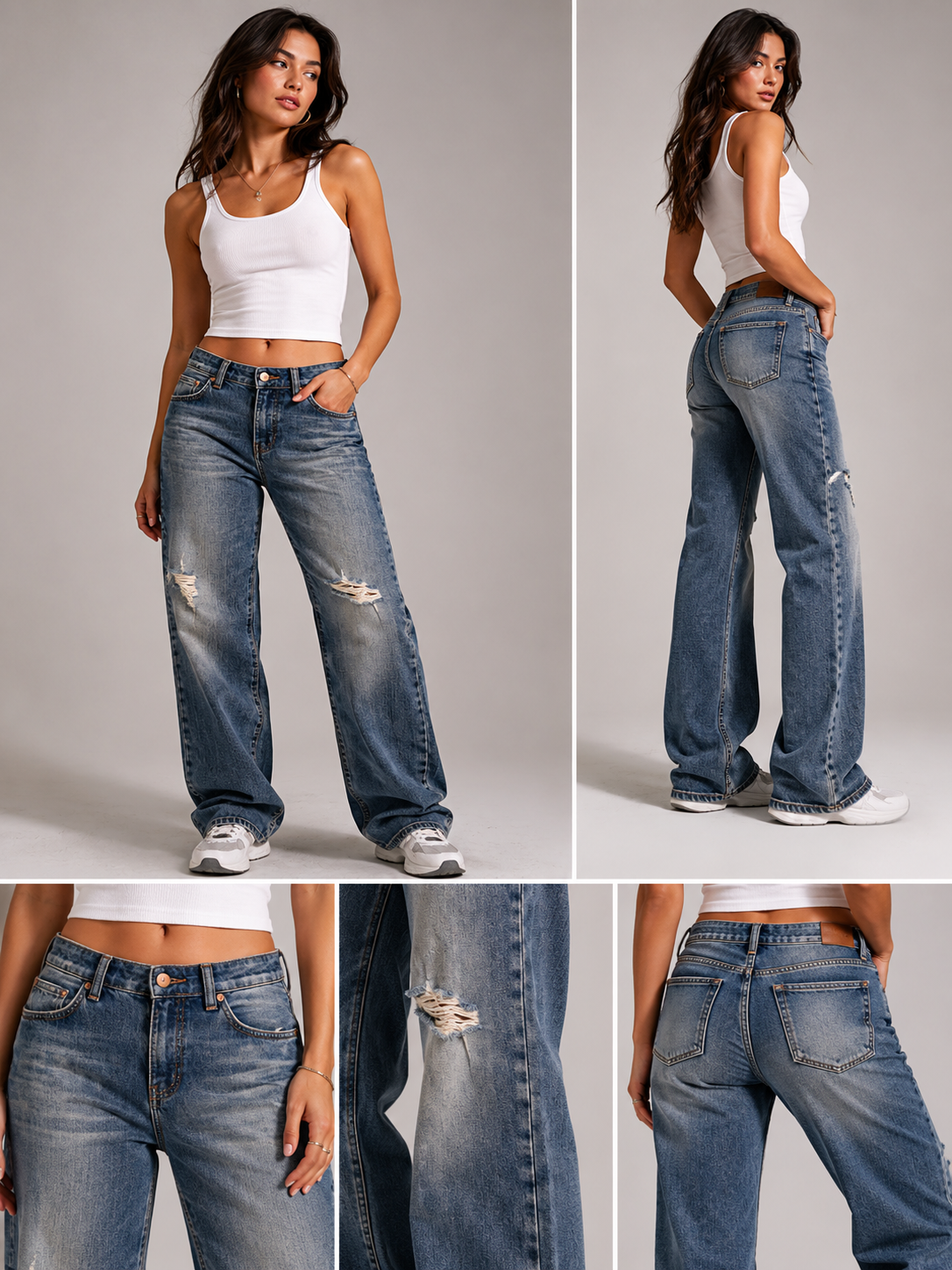 Baggy Straight Fit Unisex Jeans – Size 30 | Relaxed Streetwear Denim Pants