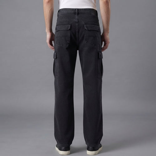 Baggy 6 Pocket Trousers – Size 26 | Unisex Utility Denim Pants