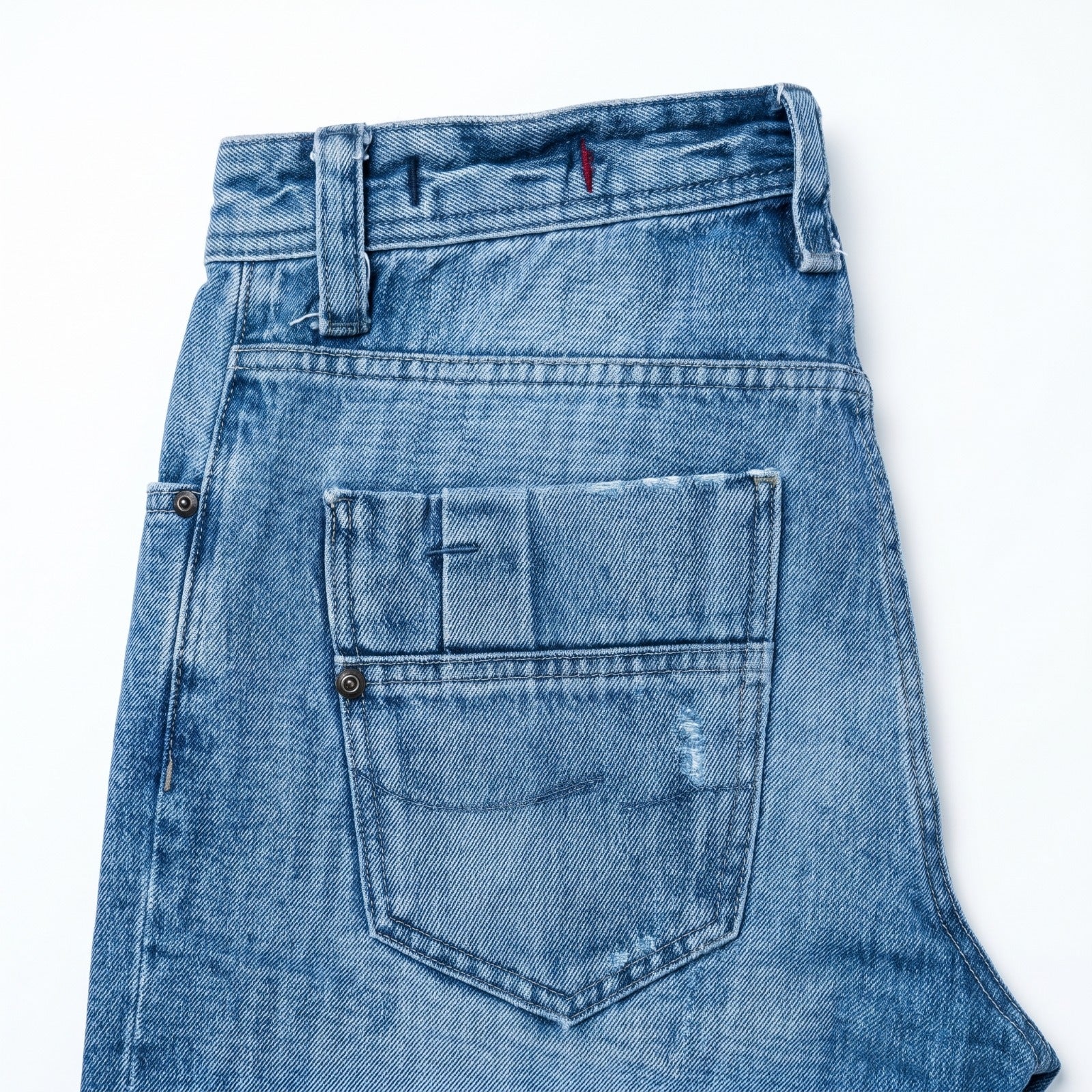Women's Light Blue Knee Cut Distressed Denim Jeans | Slim Fit Stretch Jeans