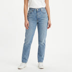 ZickZack Women's Mom Fit Light Blue Denim Jeans – Relaxed Fit Vintage Wash High Rise Jeans for Everyday Casual Wear