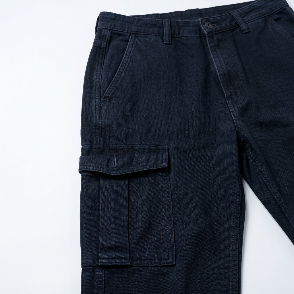 ZickZack Men's Straight Fit Black Jogger Jeans | Premium Stretch Denim Joggers | Size 26-28