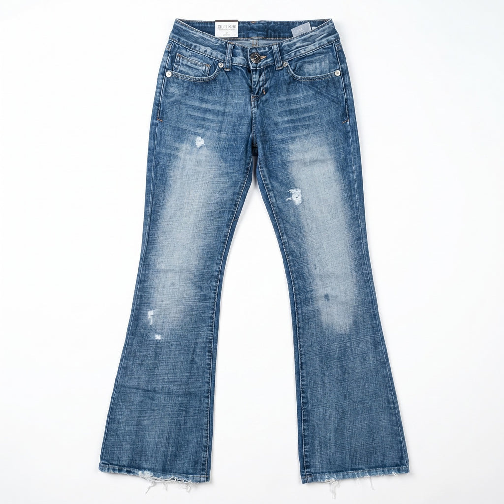 ZickZack Women's Light Blue Torn Denim Jeans | Slim Fit Distressed Jeans | Size 24-26