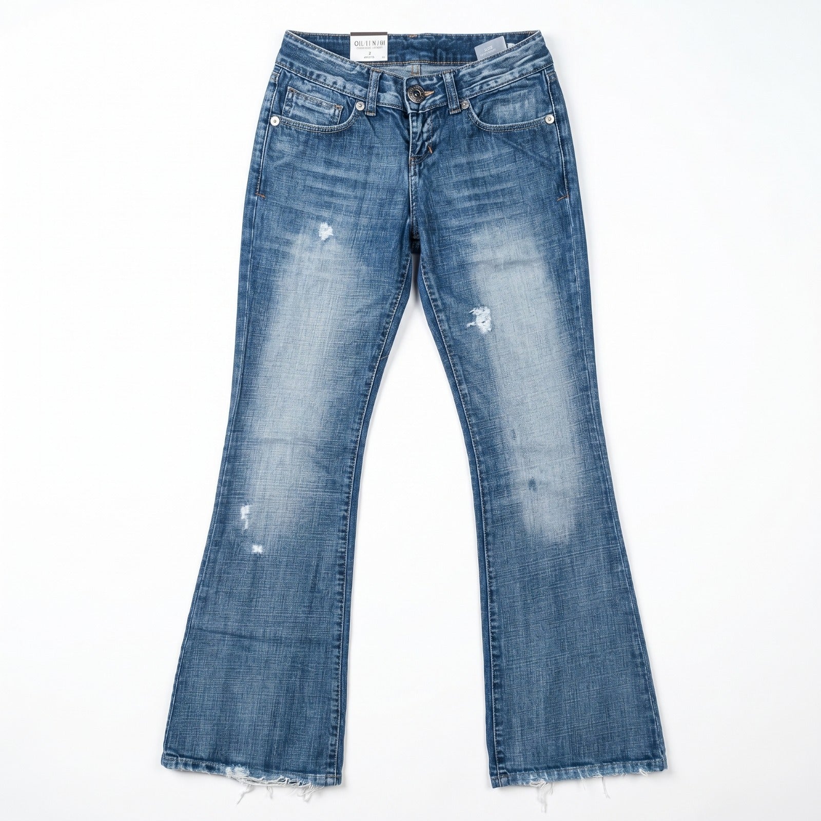 ZickZack Women's Light Blue Torn Denim Jeans | Slim Fit Distressed Jeans | Size 24-26