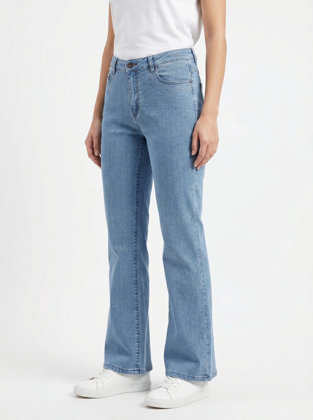 Baggy Straight Fit Jeans – Size 34 | Trendy Girly Fit Denim Pants