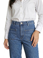 Wide Leg Bootcut Fit Unisex Jeans – Size 28 | Trendy Relaxed Denim Pants
