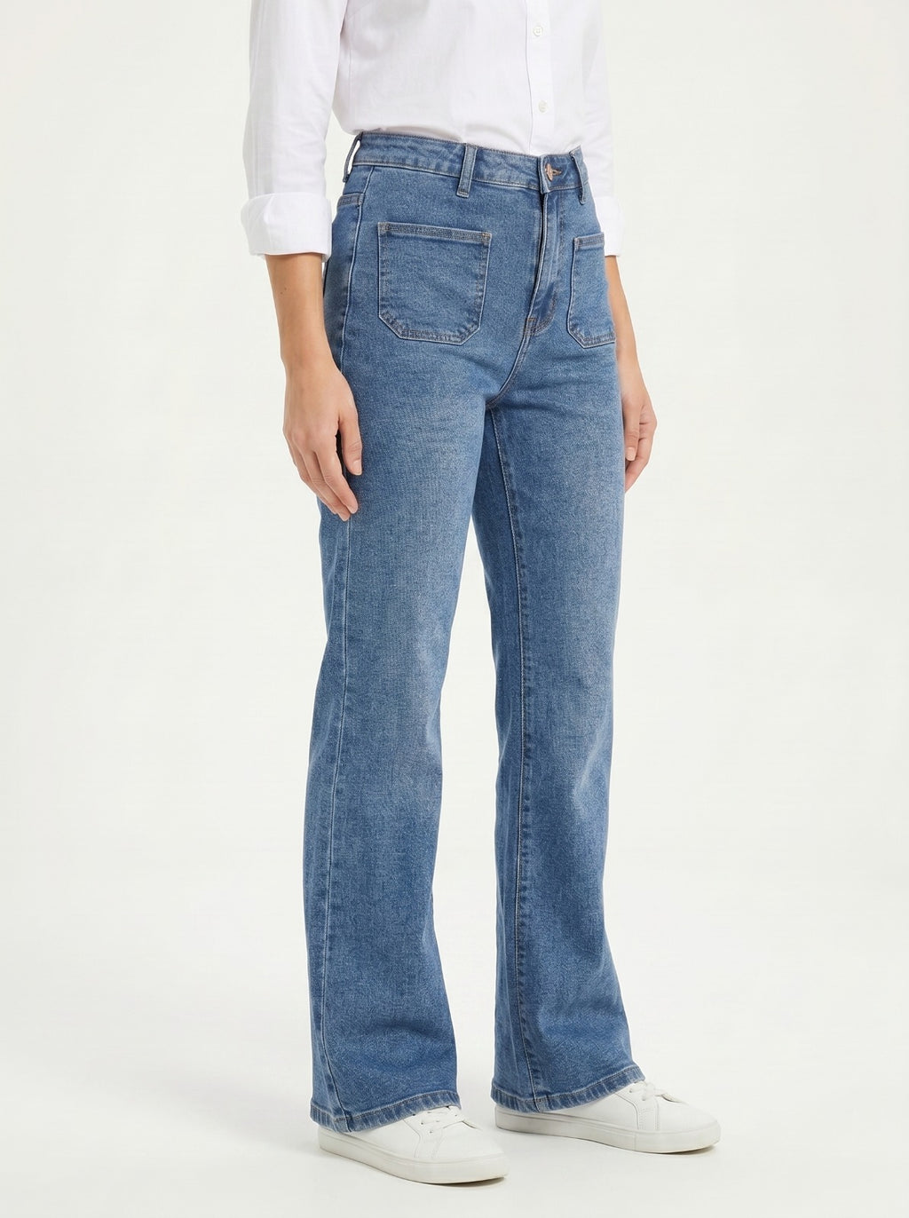 Wide Leg Bootcut Fit Unisex Jeans – Size 28 | Trendy Relaxed Denim Pants