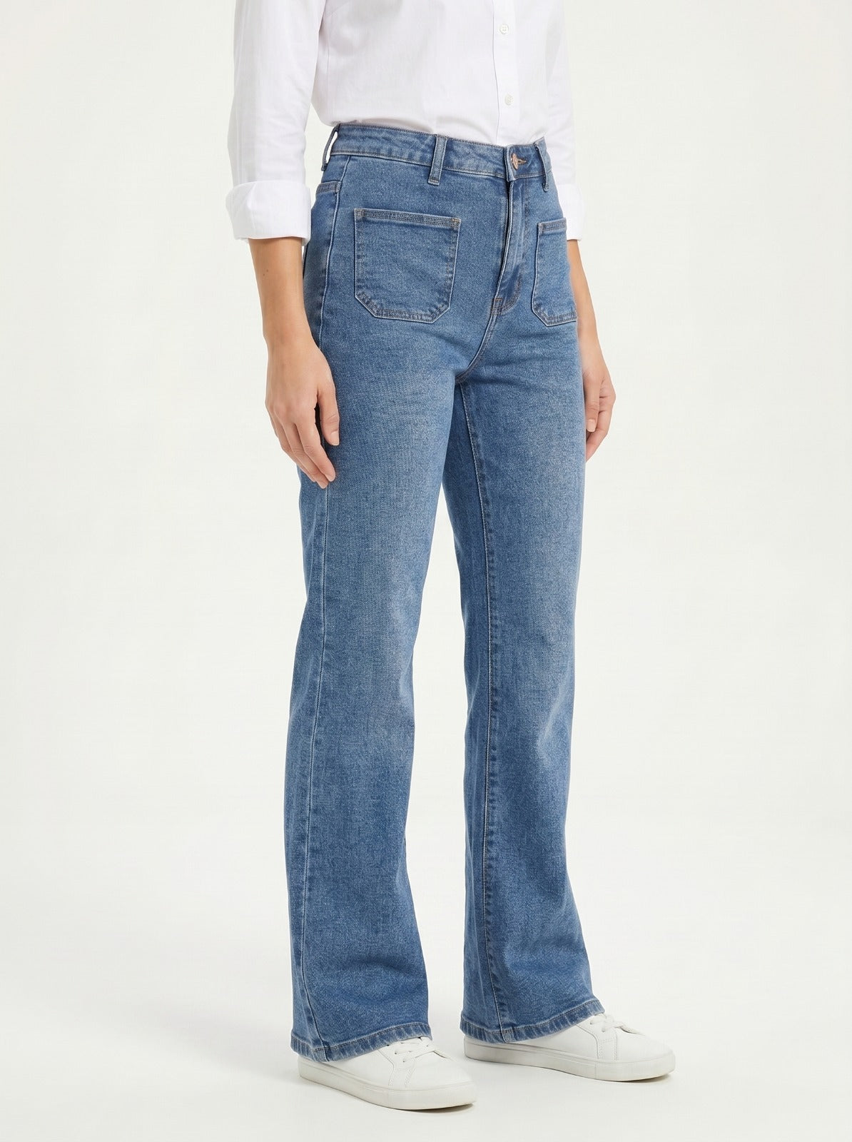 Wide Leg Bootcut Fit Unisex Jeans – Size 28 | Trendy Relaxed Denim Pants