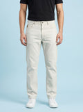 Aesthetic White Straight Fit Unisex Jeans – Size 34 | Minimalist Denim Pants