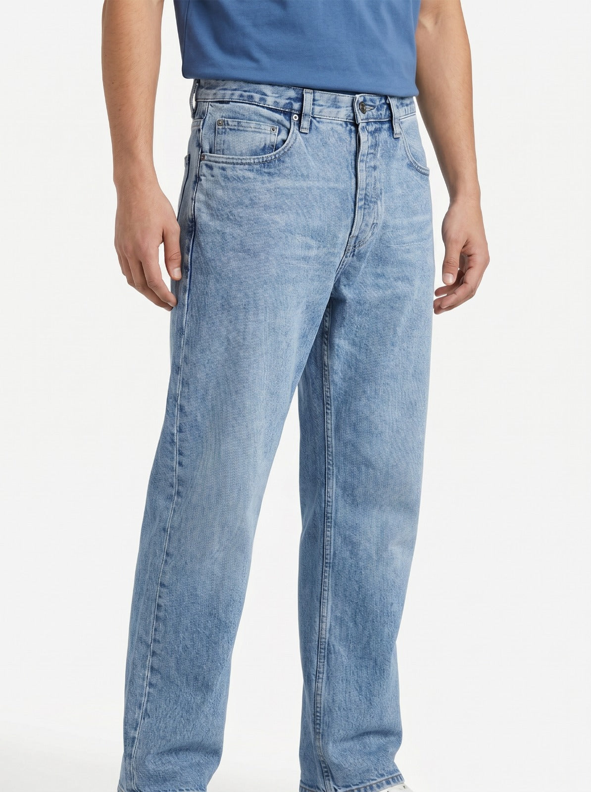 Baggy Straight Fit Jeans – Size 38 | Length 36 | Relaxed Denim Pants