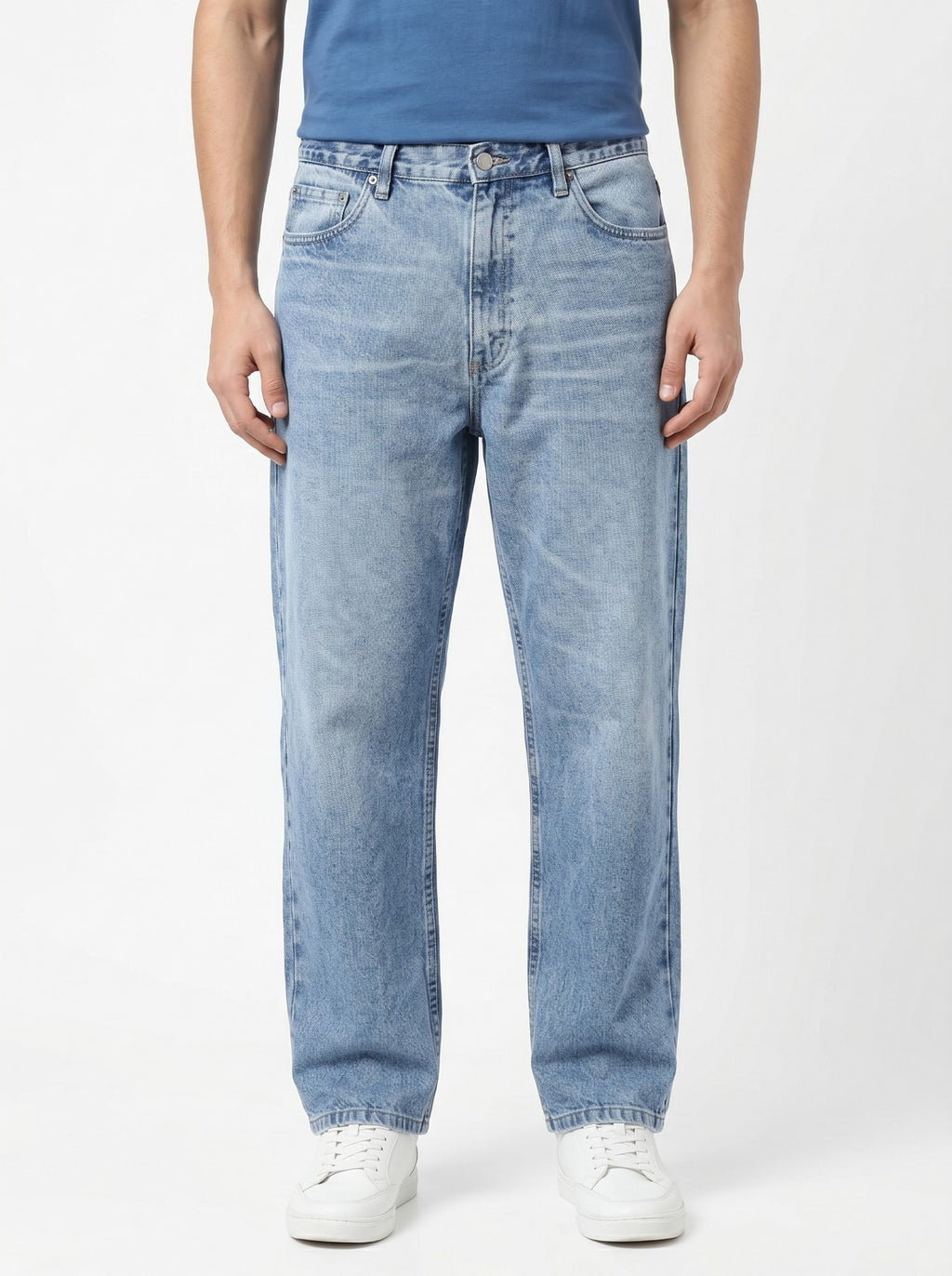 Baggy Straight Fit Jeans – Size 38 | Length 36 | Relaxed Denim Pants