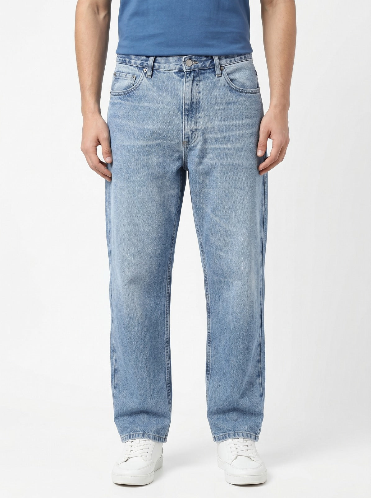 Baggy Straight Fit Jeans – Size 38 | Length 36 | Relaxed Denim Pants