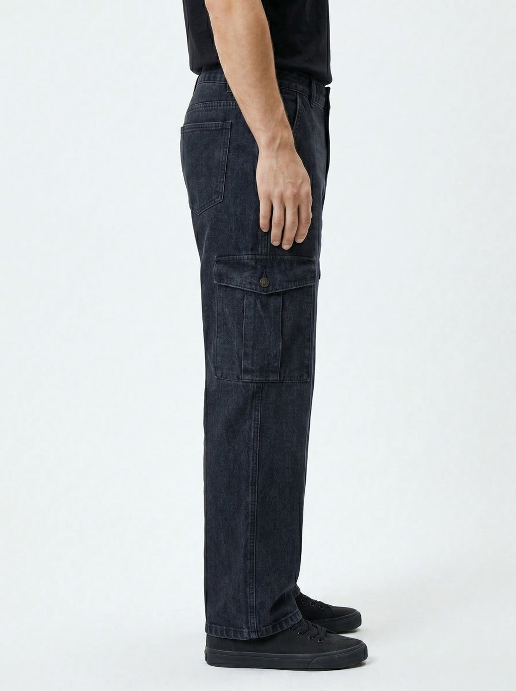 Baggy 6 Pocket Trousers – Size 26 | Unisex Utility Denim Pants