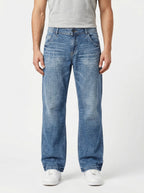 Wide Leg Baggy Fit Unisex Jeans – Size 32 | Relaxed Streetwear Denim Pants