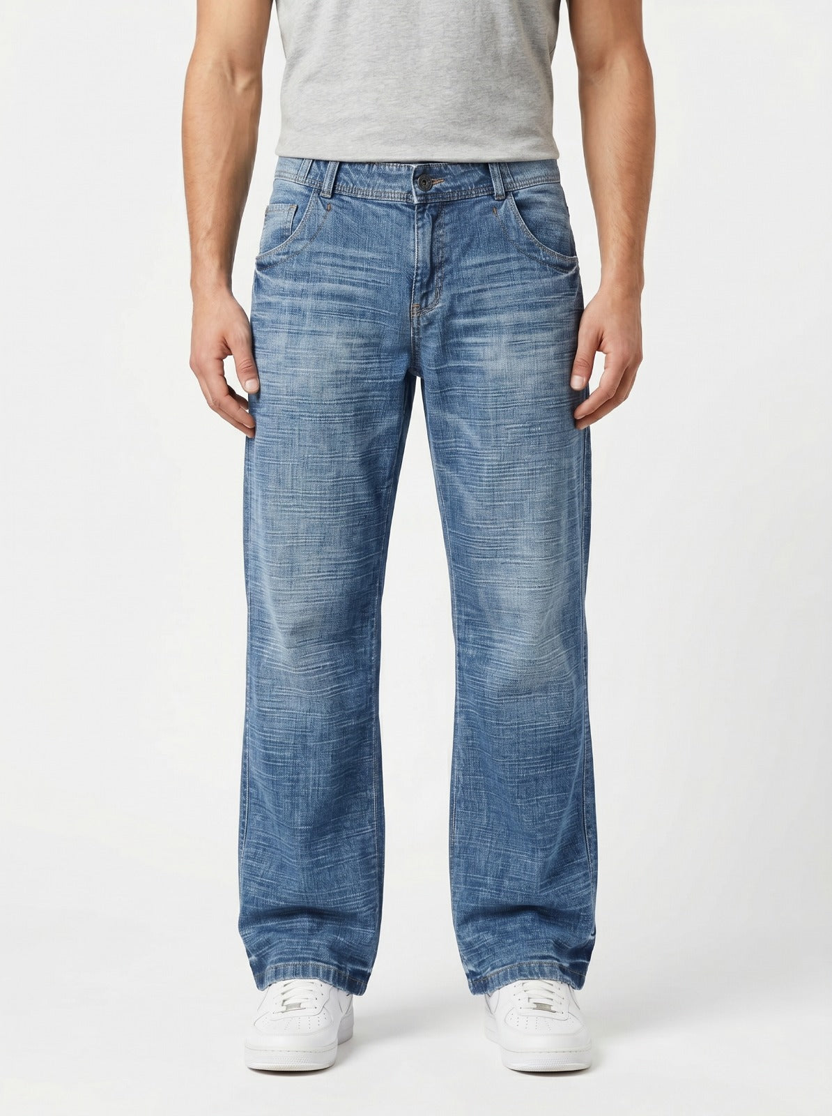 Wide Leg Baggy Fit Unisex Jeans – Size 32 | Relaxed Streetwear Denim Pants