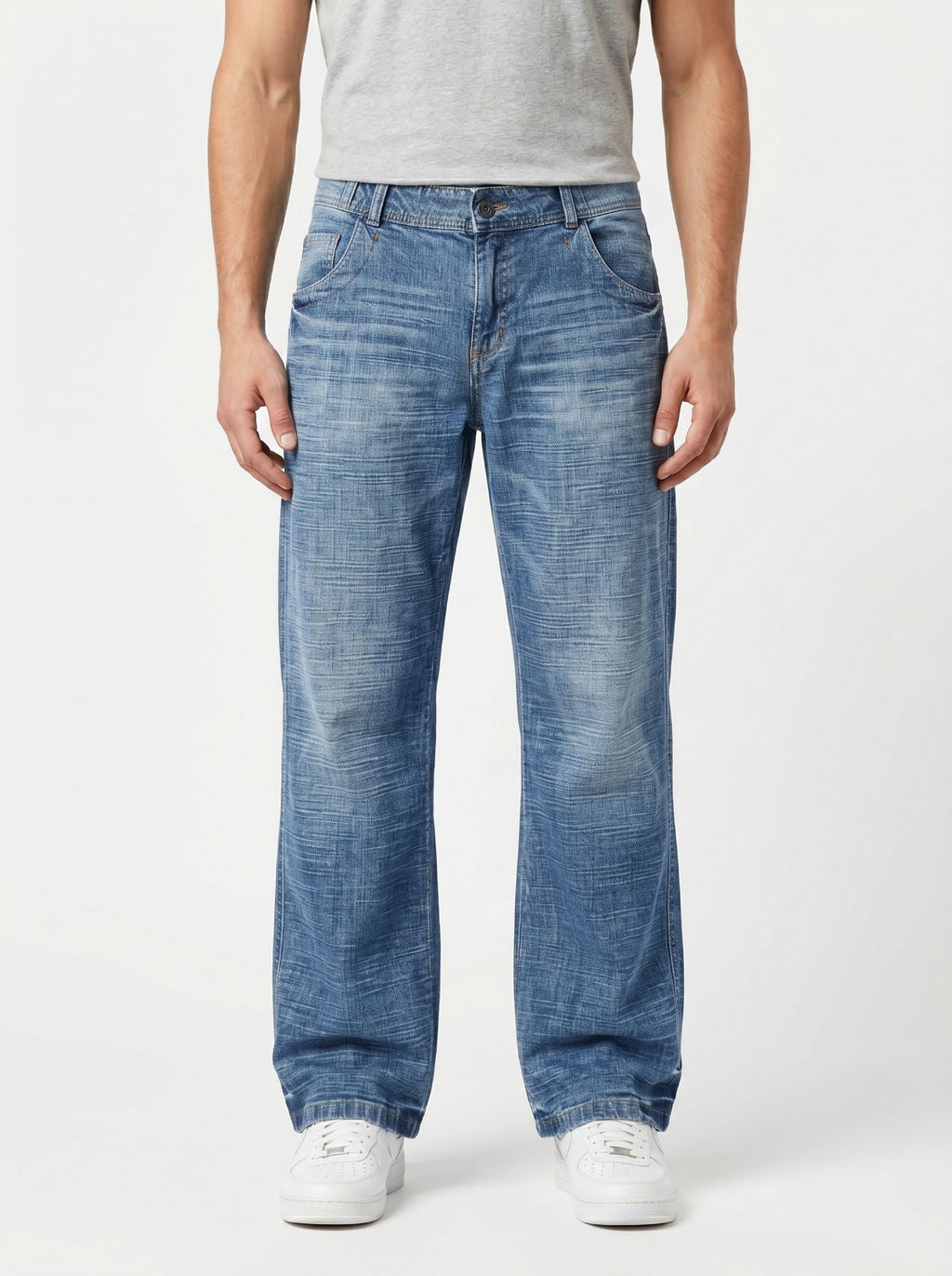 Wide Leg Baggy Fit Unisex Jeans – Size 32 | Relaxed Streetwear Denim Pants