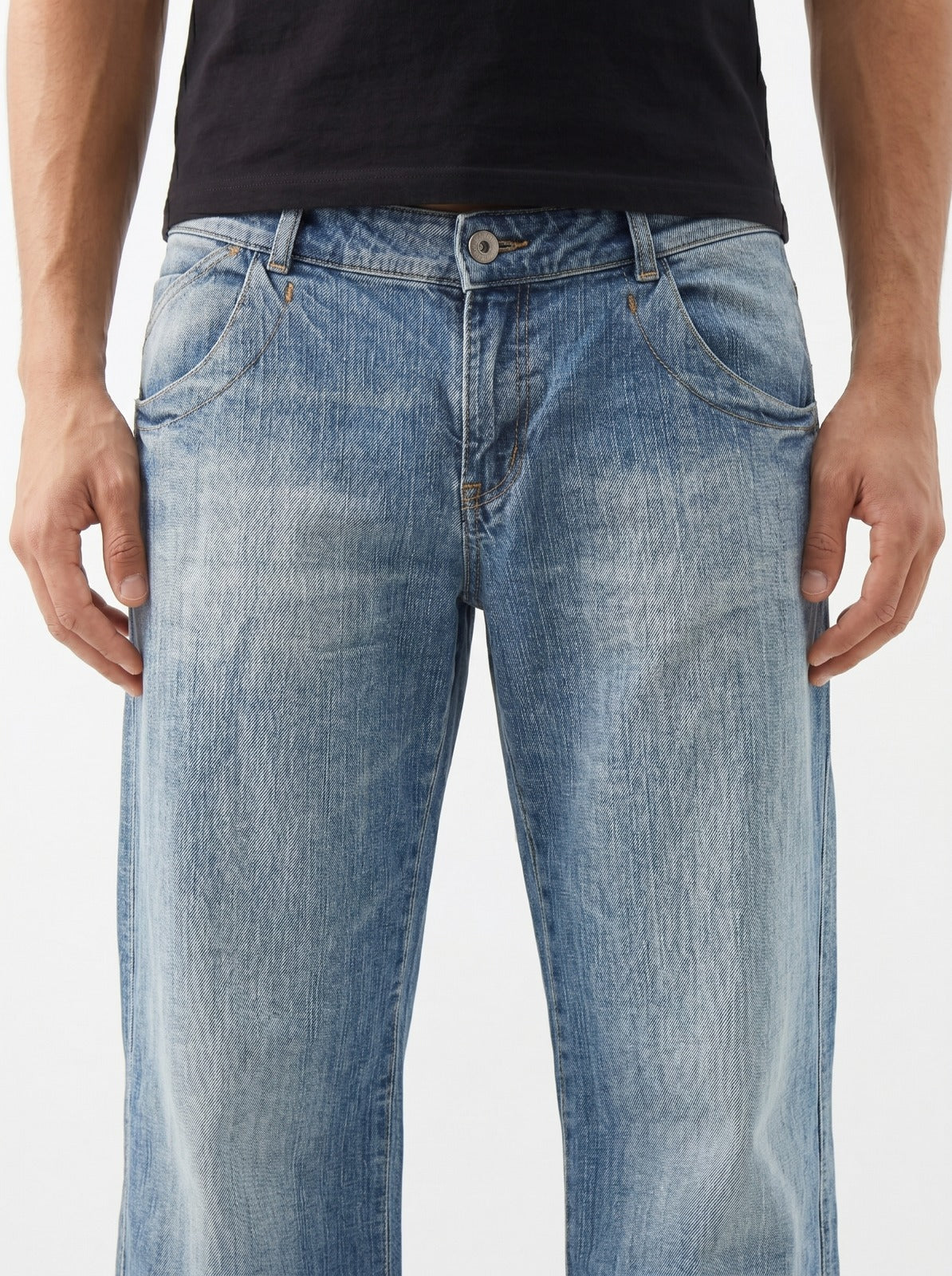 Wide Leg Baggy Fit Unisex Jeans – Size 32 | Relaxed Streetwear Denim Pants