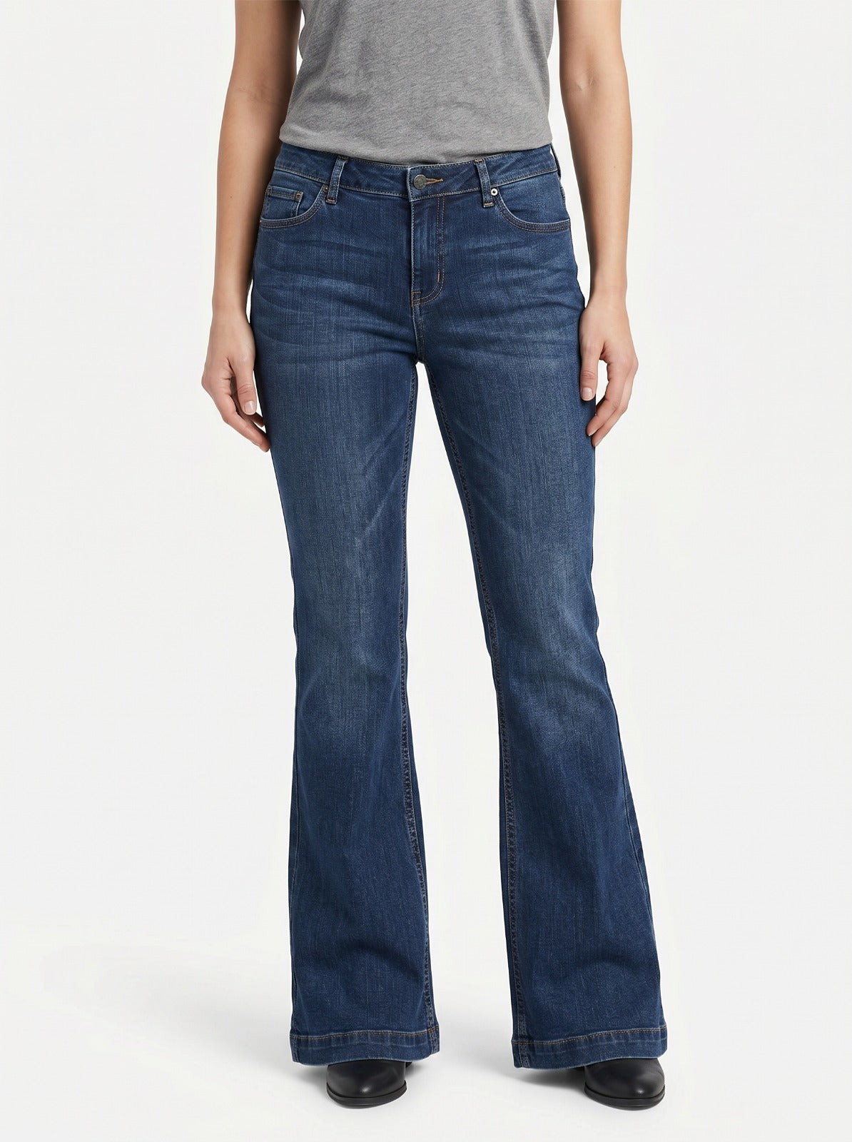 Wide Leg Bootcut Fit Unisex Jeans – Size 36 | Relaxed Flared Denim Pants