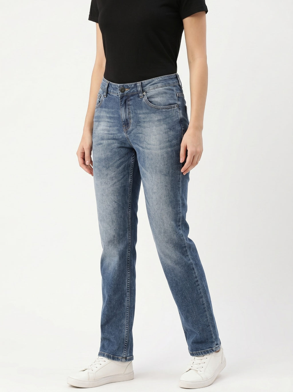 Straight Fit Unisex Jeans – Size 38 | Classic Relaxed Denim Pants