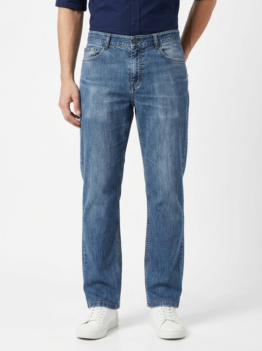 Straight Fit Unisex Jeans – Size 34 | Classic Everyday Denim Pants