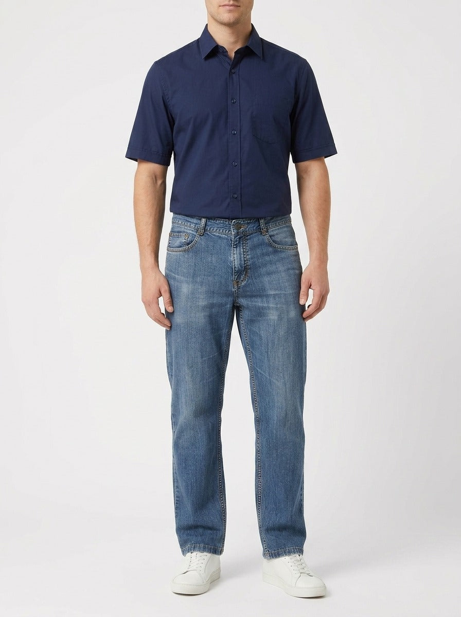 Straight Fit Unisex Jeans – Size 34 | Classic Everyday Denim Pants