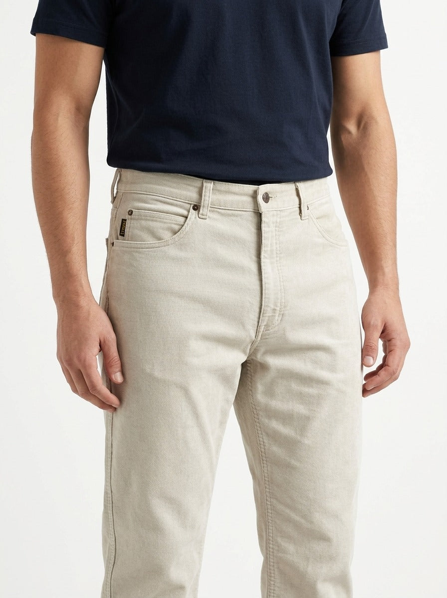 Straight Fit Antique Beige Unisex Jeans – Size 30 | Vintage Everyday Denim Pants