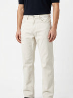 Straight Fit Antique Beige Unisex Jeans – Size 30 | Vintage Everyday Denim Pants