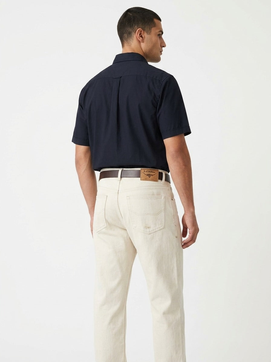 Straight Fit Antique Beige Unisex Jeans – Size 30 | Vintage Everyday Denim Pants