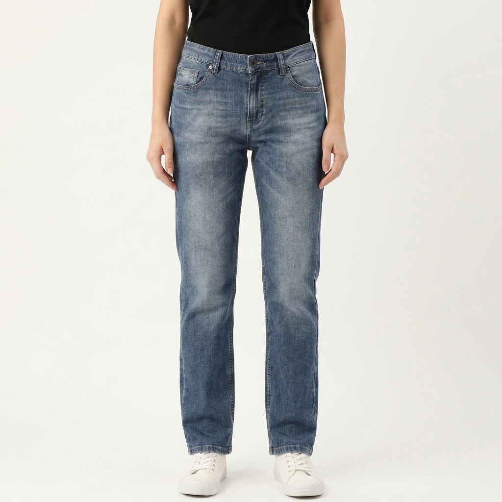 Straight Fit Unisex Jeans – Size 38 | Classic Relaxed Denim Pants
